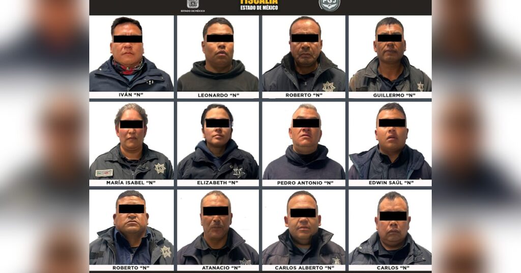 12 policías municipales de Acambay en prisión preventiva por homicidio