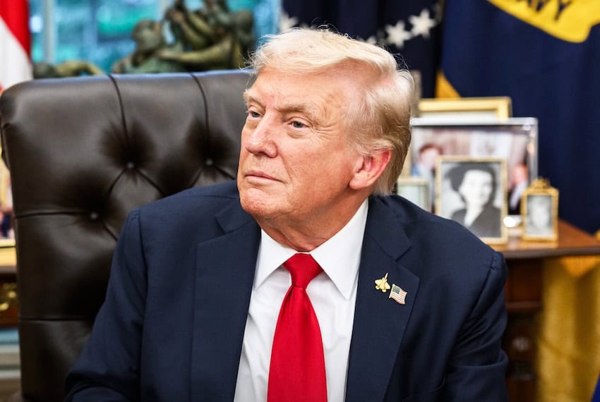 La reacción de Trump ante la protesta en la Ciudad de México: "Los ataques militares para detener las drogas me parecen bien"