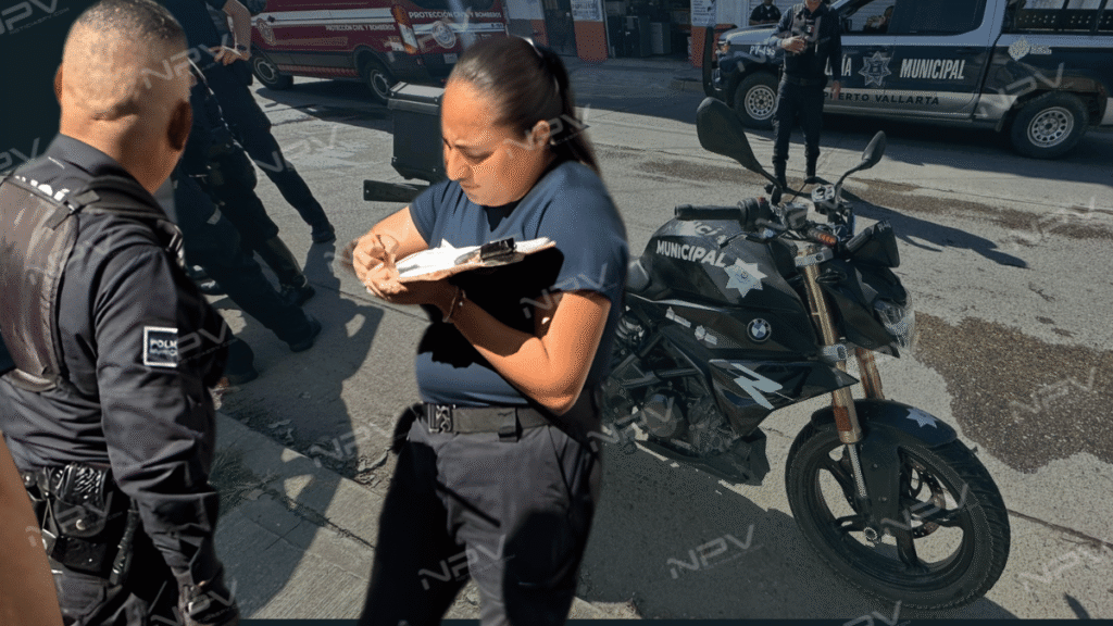 Accidente de motopatrulla en la colonia La Vena