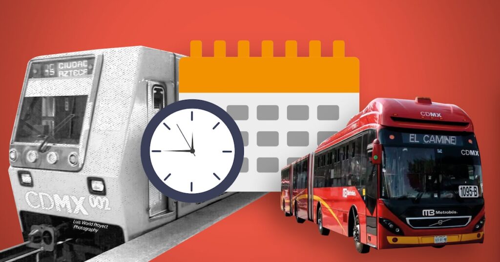 El Metro y Metrobús de la CDMX en el día de hoy, 30 de diciembre