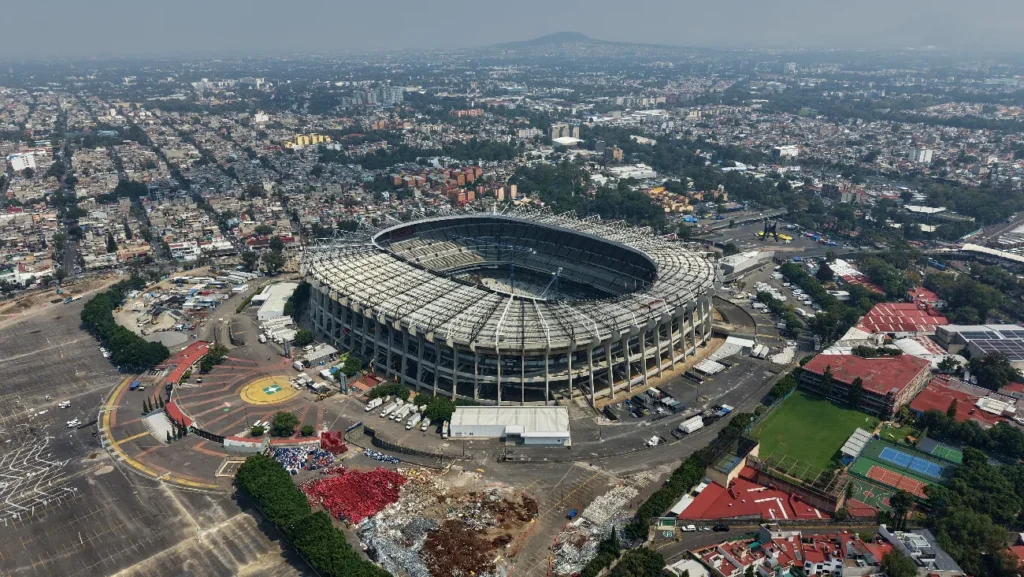 Imágenes recientes del Estadio Azteca previo a la Copa del Mundo 2026