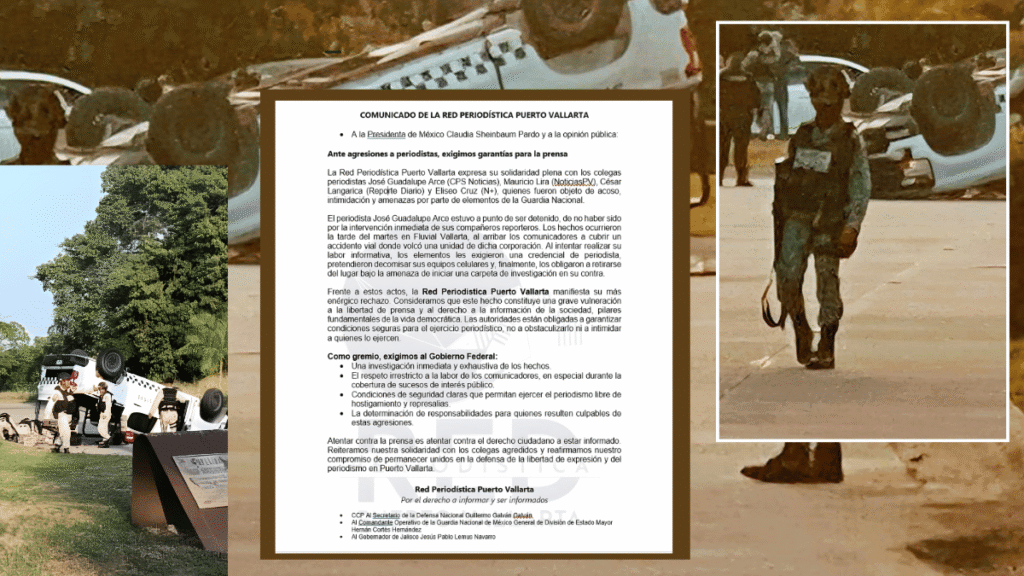 La Guardia Nacional intimida a reporteros durante la cobertura de un accidente de tráfico