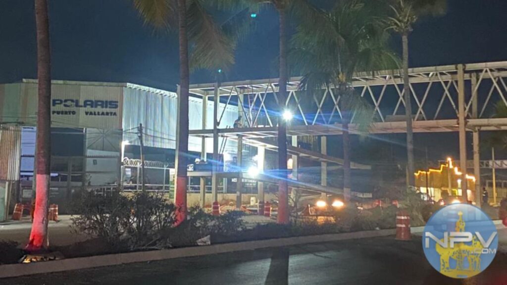 La construcción del puente peatonal en Las Juntas avanza rápidamente
