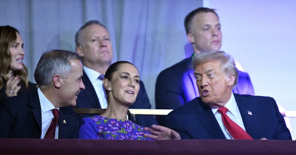 Las revelaciones de Sheinbaum sobre su conversación con Trump y Carney durante el sorteo del Mundial 2026