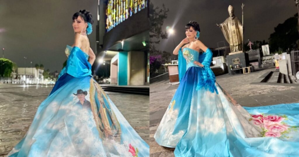 Maribel Guardia interpreta a la Virgen de Guadalupe en la Basílica con atuendo inspirado en Julián Figueroa