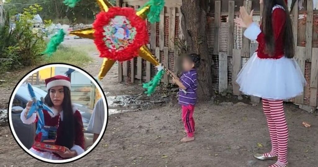 Miranda: la pequeña con un gran corazón que lleva regalos a niños necesitados en Los Mochis