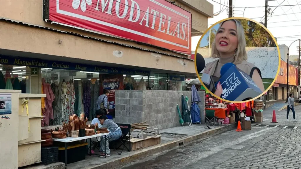 Nueva barda en el Centro de Mazatlán para electrificar el mercado Pino Suárez