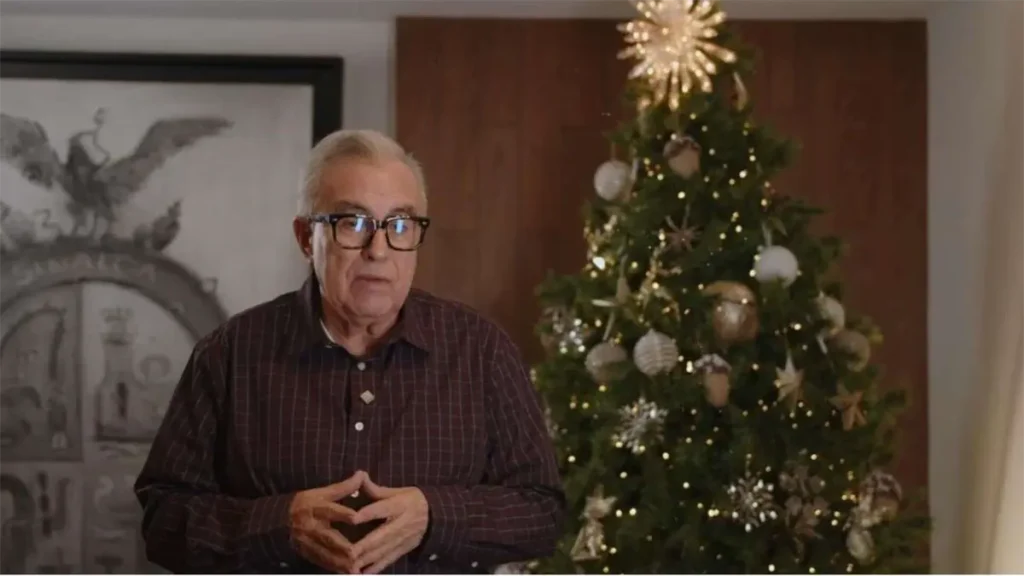 Rocha Moya transmite un mensaje de paz a las familias de Sinaloa en estas fiestas navideñas