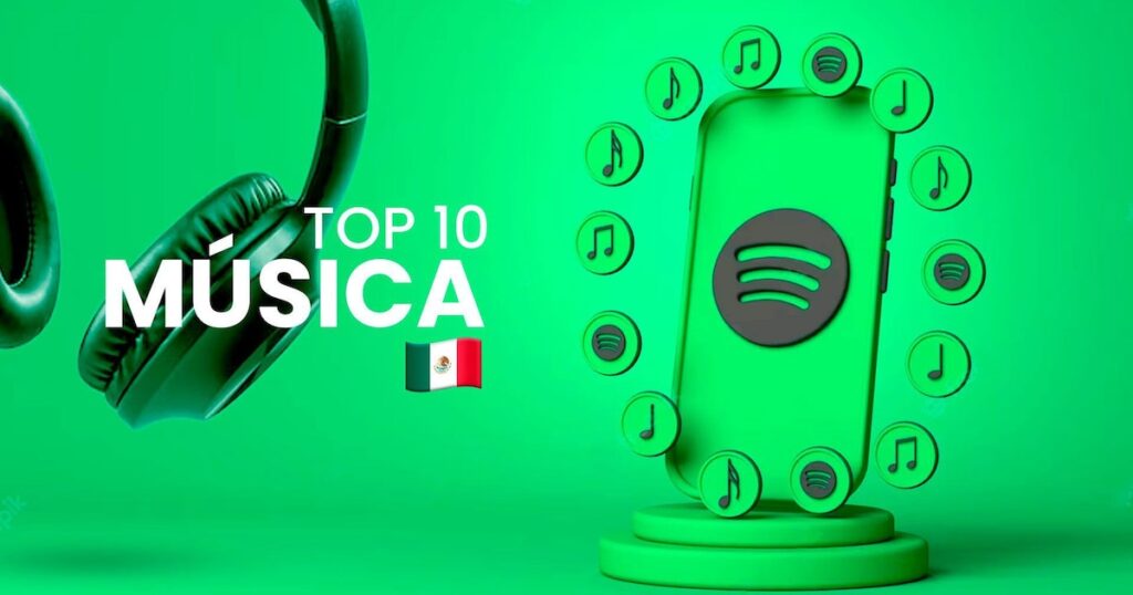Top 10 Canciones Populares en Spotify México hoy