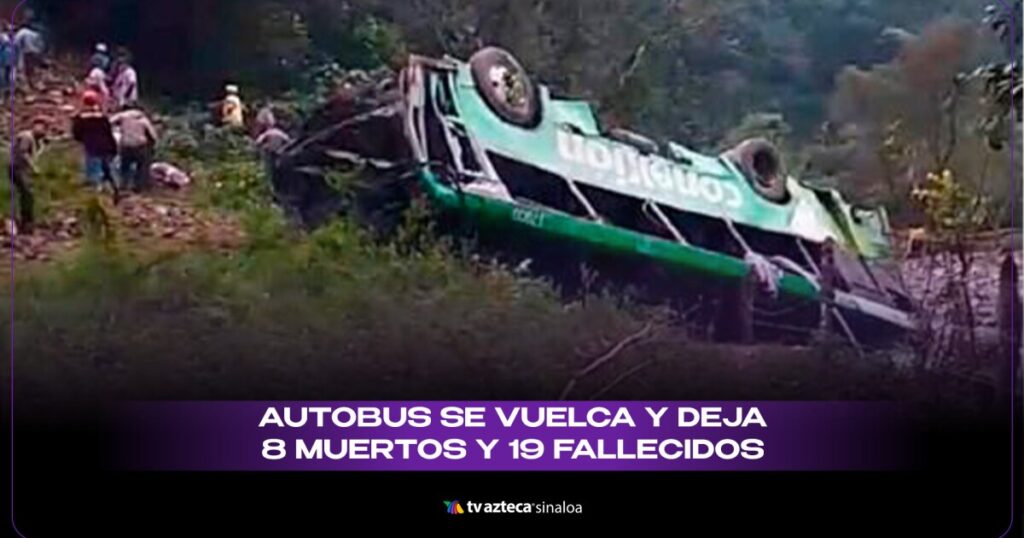 VIDEO| ¡Fatal accidente en la víspera de Navidad! Autobús se desploma por un precipicio y cobra la vida de 8 personas