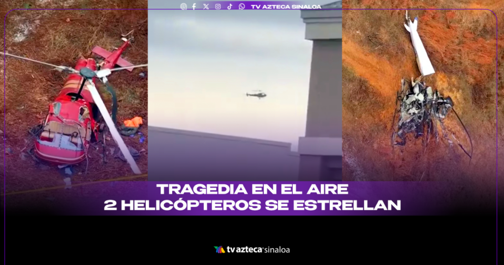 ¡Impactante accidente aéreo! Colisión fatal de dos helicópteros
