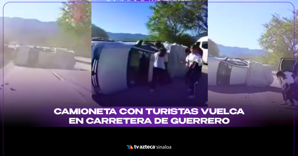 VÍDEO| ¡Impactante vuelco de camioneta en la Autopista del Sol!
