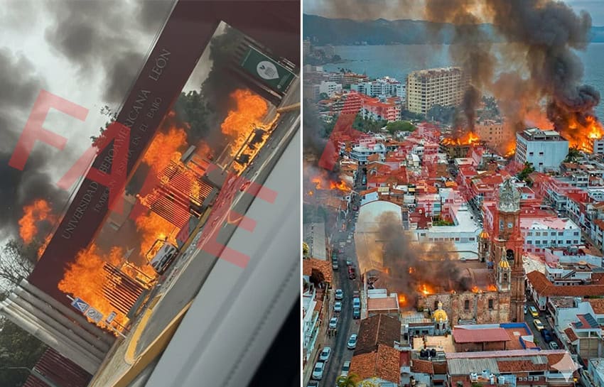 Incendios falsos, miedo real: Desmintiendo los rumores que se viralizaron tras la caída de 'El Mencho'