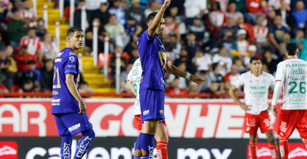 Pumas sigue con su impresionante inicio tras vencer a Necaxa