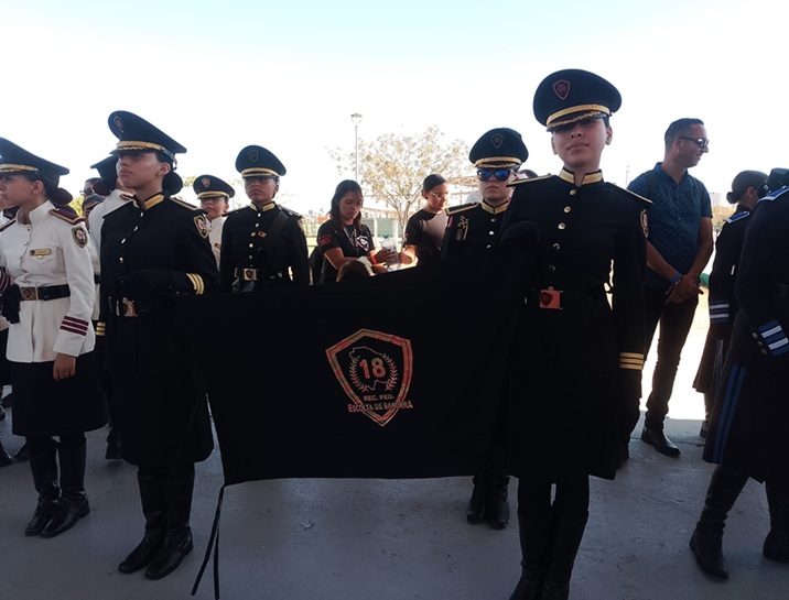 Estrella Palacios inaugura el Encuentro Nacional de Bandas de Guerra y Escoltas "Perla del Pacífico"
